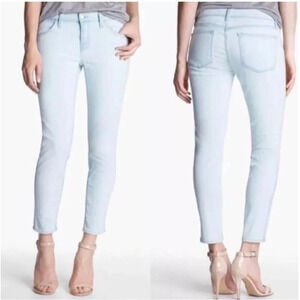 J BRAND Nirvana Sky Cropped  Mid Rise Jeans